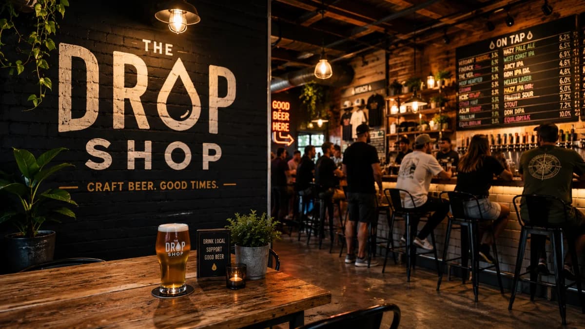Inside The Drop Shop craft beer bottle shop