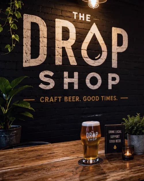 The Drop Shop, an invented taproom and bottle shop used to demonstrate Pourfinder